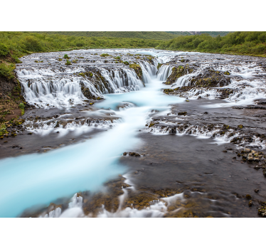 Fototapete wasserfall ruhiger wasserfallfluss - TenStickers