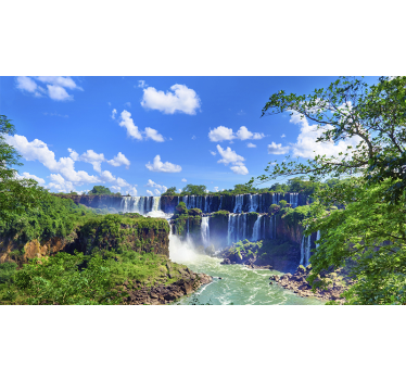 Fototapete Wasserfall majestätische szene - TenStickers