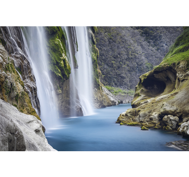 Fototapete wasserfall ruhige wasserfall perspektive - TenStickers