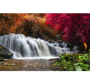 Fototapete wasserfall majestätische wasserfallruhe - TenStickers