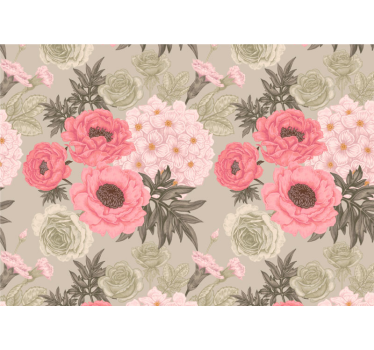 Fototapete blumen blühende florale komposition - TenStickers