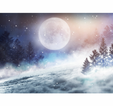 Fototapete Kinder Fantasiewald mit vollmond - TenStickers