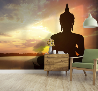 Buddha Fototapete Buddha figur himmel Hintergrund - TenStickers