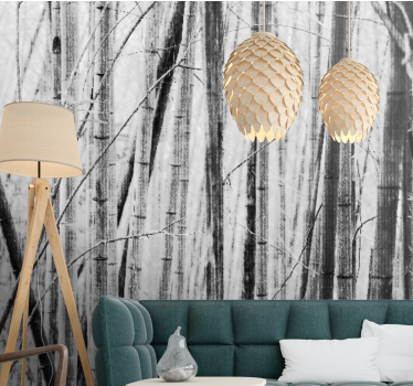 Fototapete bambus motiv wald aus bambus - TenStickers