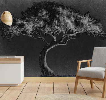 Fototapete baum elegante baum-silhouette - TenStickers