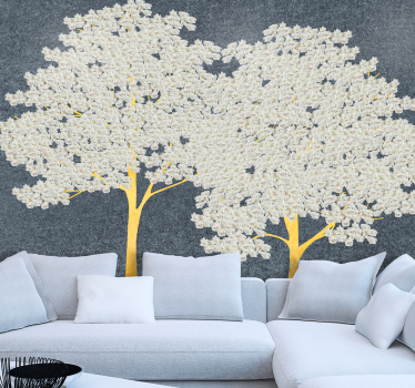Fototapete baum elegante baumsilhouetten - TenStickers