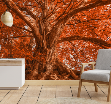 Fototapete baum majestätischer herbstbaum - TenStickers