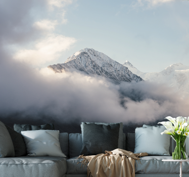 Fototapete berge grand frosty gipfel - TenStickers