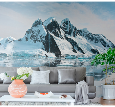 Fototapete berge majestätische frostgipfel - TenStickers