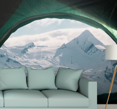 Fototapete berge majestätische schneegipfel - TenStickers