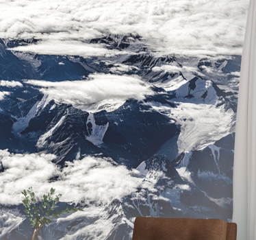 Fototapete berge majestätischer bergblick - TenStickers