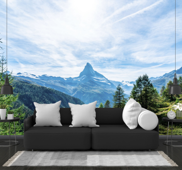 Fototapete berge majestätischer berggipfel - TenStickers