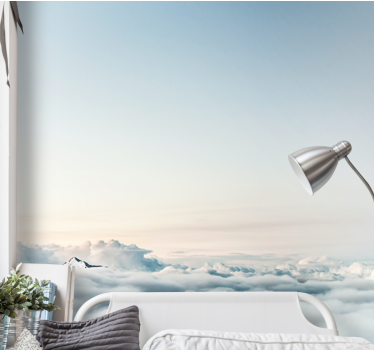 Fototapete berge mit ruhiger wolkenlandschaft - TenStickers