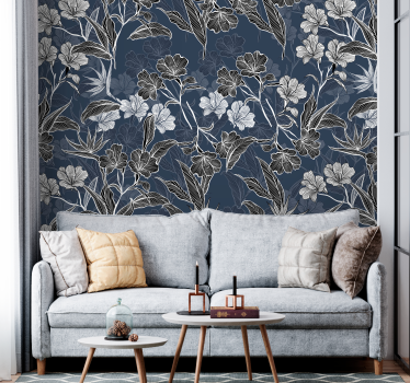Fototapete blumen elegantes florales muster - TenStickers