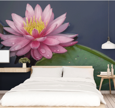 Fototapete Blumen ruhiges rosa loto - TenStickers