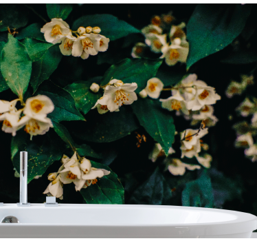 Fototapete blumen zarte weiße blüten - TenStickers