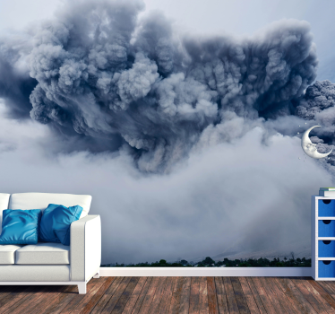 Fototapete Himmel flüchtige aschewolke - TenStickers