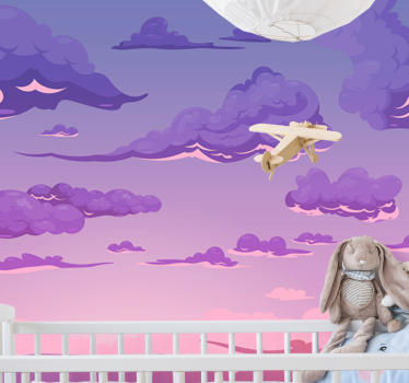 Fototapete himmel verspielte wolkenansicht - TenStickers