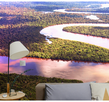 Fototapete landschaften fließender fluss landschaft - TenStickers