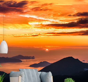 Fototapete landschaften sonnenuntergang über dem ozean - TenStickers