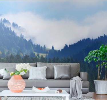 Fototapete natur berge und nebel - TenStickers