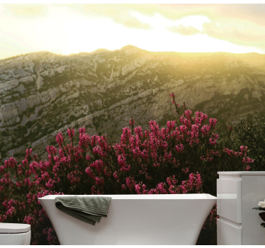 Fototapete natur blühende pinke flora - TenStickers