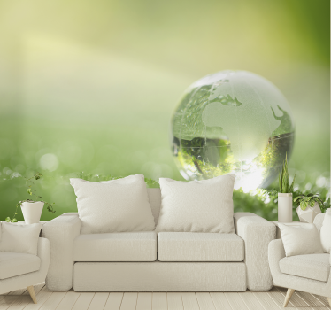 Fototapete natur globus auf gras - TenStickers