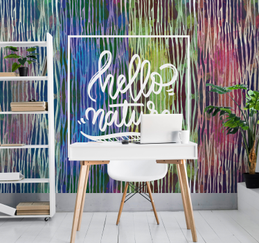 Fototapete natur hallo natur spruch - TenStickers