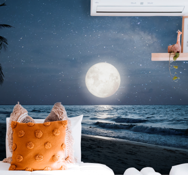 Fototapete natur heller mondschein ozean - TenStickers