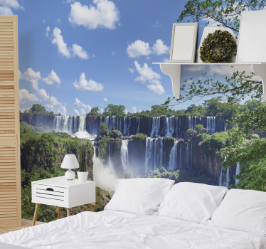 Fototapete Wasserfall majestätische szene - TenStickers