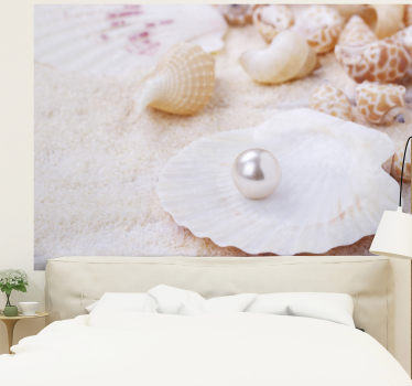 Fototapete natur muscheln mit perle - TenStickers