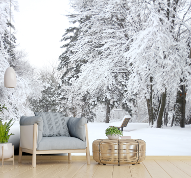 Fototapete natur ruhige winterlandschaft - TenStickers