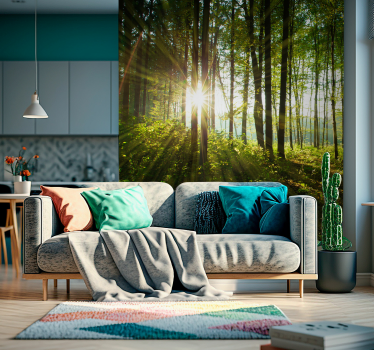 Fototapete natur sonniger waldglanz - TenStickers