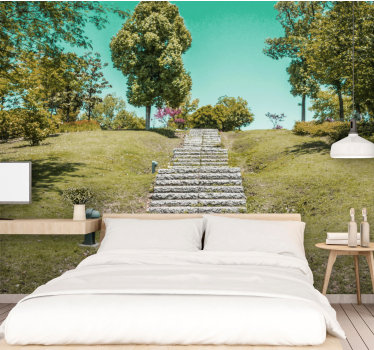 Fototapete natur treppe durch die natur - TenStickers