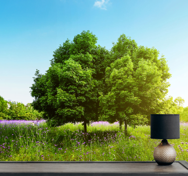Fototapete natur üppige grüne bäume - TenStickers
