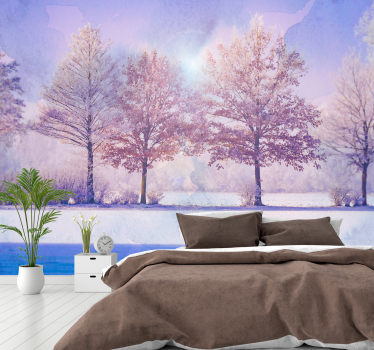 Fototapete natur winterwaldansicht - TenStickers