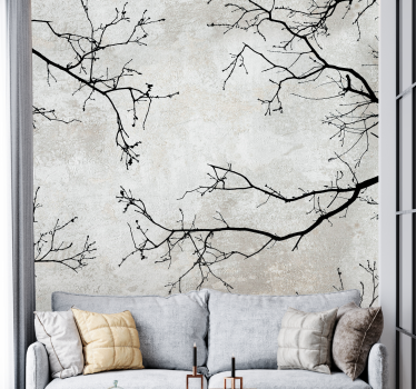 Fototapete Natur zweig-silhouette-design - TenStickers