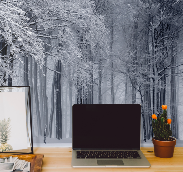 Fototapete Wald verschneite baumlandschaft - TenStickers