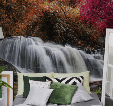Fototapete wasserfall majestätische wasserfallruhe - TenStickers