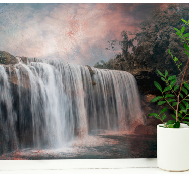 Fototapete Wasserfall majestätischer wassersprung - TenStickers