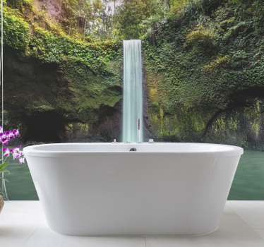Fototapete wasserfall ruhige wasserfall-oase - TenStickers