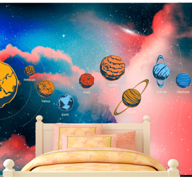 Fototapete weltraum erkundung des sonnensystems - TenStickers