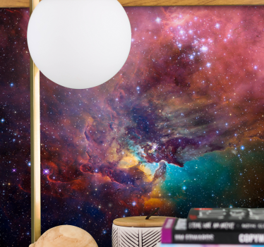 Fototapete weltraum kosmische nebel szene - TenStickers