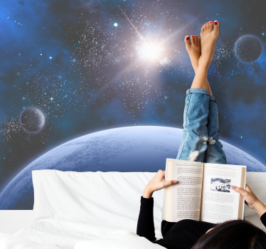 Fototapete Weltraum kosmisches leseerlebnis - TenStickers