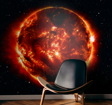 Fototapete weltraum mit sonnenexplosionseffekt - TenStickers