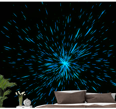 Fototapete weltraum mit sternenexplosionseffekt - TenStickers