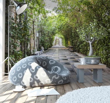 3D Herbst Garten Fototapete - TenStickers