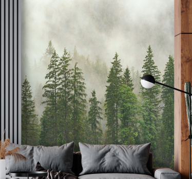 Tapete mit Bäumen Mysteriöser wald - TenStickers