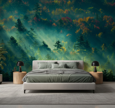 Tapete wald der stimmungsvolle wald - TenStickers