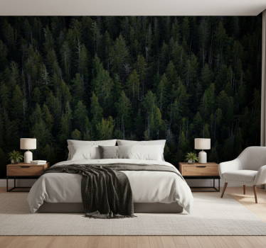 Tapete wald mit tiefer waldstruktur - TenStickers